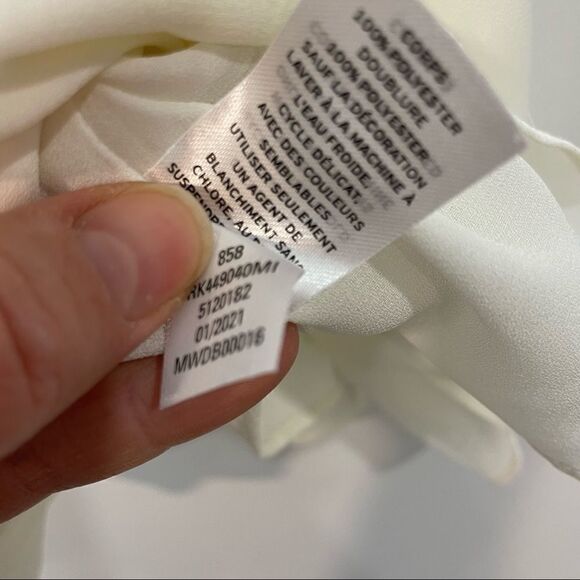 ABOUND V-Neck Lace Trim Camisole Cream White Top Blouse T-shirt - Picture 7 of 8